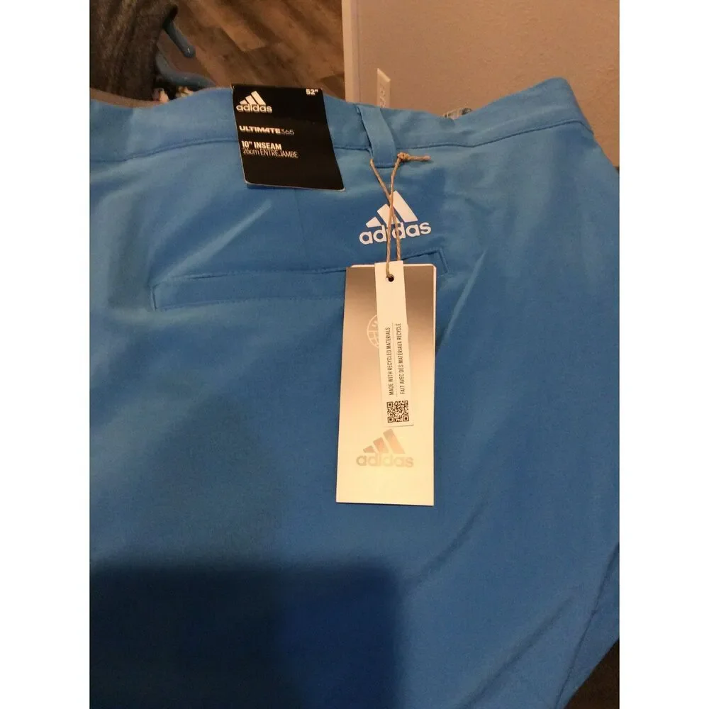 New NWT Blue Adidas Mens Golf Shorts 52